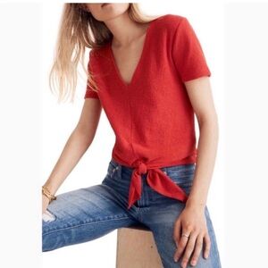 Madewell | Texture & Thread Tie Front Top